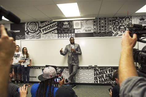 LeBron James Sets the Pace for Charitable Giving and Activism .